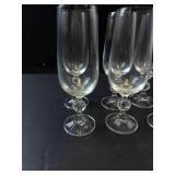 Bohemia Crystal Claudia Champagne Flutes (Lot of 6)