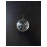 Princess House Etched Condiment Jar with Lid and Glass Spoon