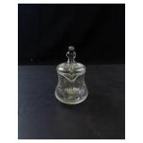 Princess House Vintage Etched Condiment Jar with Lid and Glass Spoon