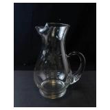 Princess House Heritage Pattern Crystal Pitcher