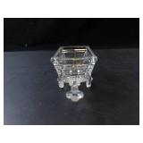 Princess House Clear Lead Crystal Cart Toothpick Holder - Vintage