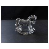 Princess House 24% Lead Crystal Rocking Horse Figurine