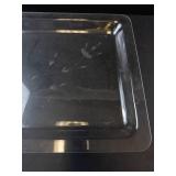 Princess House Heritage Pattern Crystal Glass Serving Tray