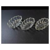 Princess House Crystal Spoon & Fork Holders - Set of 3 - Vintage Glassware
