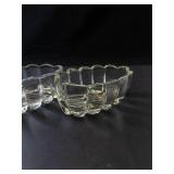 Princess House Crystal Spoon & Fork Holders - Set of 3 - Vintage Glassware