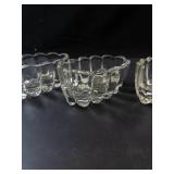 Princess House Crystal Spoon & Fork Holders - Set of 3 - Vintage Glassware