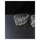 Princess House Crystal Spoon & Fork Holders - Set of 3 - Vintage Glassware
