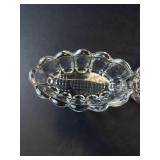 Princess House Crystal Spoon & Fork Holders - Set of 3 - Vintage Glassware