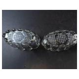 Princess House Crystal Spoon & Fork Holders - Set of 3 - Vintage Glassware