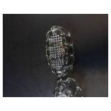 Princess House Crystal Spoon & Fork Holders - Set of 3 - Vintage Glassware
