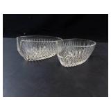 Princess House Highlights Lead Crystal Spoon Holders (Lot of 2)