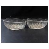 Princess House Highlights Lead Crystal Spoon Holders (Lot of 2)