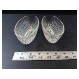 Princess House Highlights Lead Crystal Spoon Holders (Lot of 2)