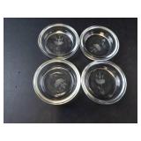 Princess House Heritage Crystal Coasters (Lot of 4)