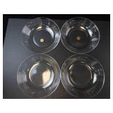 Princess House Heritage Crystal Bowls - Set of 10 Vintage Etched Leaf Pattern -8" Dia.