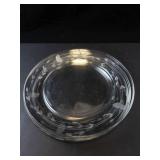Princess House Heritage Pattern Glass Dessert Plates (Set of 3)