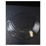 Princess House Heritage Pattern Glass Dessert Plates (Set of 3)