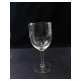 Princess House Heritage Crystal Wine Glasses - Set of 4 with Etched Floral Pattern