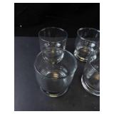 Princess House Heritage Crystal Glass Tumblers - Set of 7 Lowball Glasses