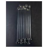 Princess House Glass Stir Sticks - Set of 8