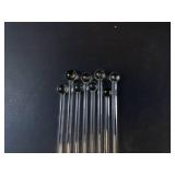 Princess House Glass Stir Sticks - Set of 8