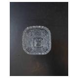 Princess House Crystal Glass Vase - Diamond-Cut Pattern with Center Medallion