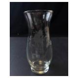 Princess House Heritage Hurricane Lamp Globe - Grapevine Etching