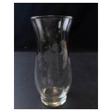 Princess House Heritage Hurricane Lamp Globe - Grapevine Etching