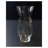 Princess House Heritage Hurricane Lamp Globe - Grapevine Etching