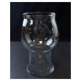 Princess House Heritage Vintage Glass Vase with Etched Floral Design