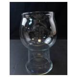 Princess House Heritage Vintage Glass Vase with Etched Floral Design
