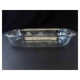 Princess House Glass Casserole Dish with Floral Etching