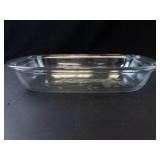 Princess House Glass Casserole Dish with Floral Etching