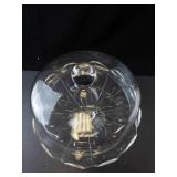 Princess House Heritage Crystal Pedestal Cake Stand with Etched Dome Cover