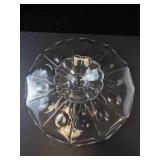 Princess House Heritage Crystal Pedestal Cake Stand with Etched Dome Cover