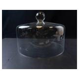 Princess House Heritage Crystal Pedestal Cake Stand with Etched Dome Cover