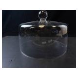 Princess House Heritage Crystal Pedestal Cake Stand with Etched Dome Cover