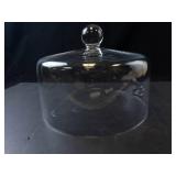 Princess House Heritage Crystal Pedestal Cake Stand with Etched Dome Cover