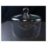 Princess House Heritage Crystal Pedestal Cake Stand with Etched Dome Cover