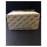 Princess House Heritage Crystal Footed Dessert Glasses (Lot of 4)