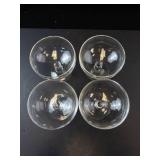 Princess House Heritage Crystal Footed Dessert Glasses (Lot of 4)