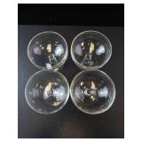 Princess House Heritage Crystal Footed Dessert Glasses (Lot of 4)