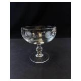 Princess House Heritage Crystal Footed Dessert Glasses (Lot of 4)
