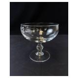 Princess House Heritage Crystal Footed Dessert Glasses (Lot of 4)