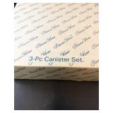 Princess House Heritage Collection Glass Canisters - 3-Pc Canister Set