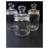 Princess House Heritage Collection Glass Canisters - 3-Pc Canister Set
