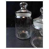 Princess House Heritage Collection Glass Canisters - 3-Pc Canister Set