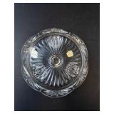 Princess House Highlights Lead Crystal 4-Light Candle Bowl - Made in USA