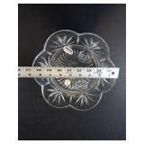 Princess House Highlights Lead Crystal 4-Light Candle Bowl - Made in USA