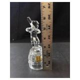 Moment of Pride Lead Crystal Baseball Player Figurine - Made in Germany